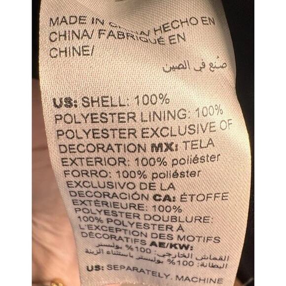 Chico's Convertible Striped Tank Black Lace Pleated Peplum Women’s Sz 0 (4-6 US) - Picture 9 of 16